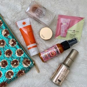 Mini Beauty Bag Sampler Trial Sizes with Zip Pouch